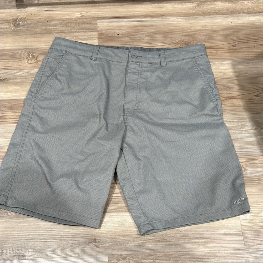 O'Neill Gray Flat Front Shorts Lightweight Design